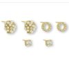 La Maison Earrings | Azuni Wren Gold Stud Earring Set - La Maison