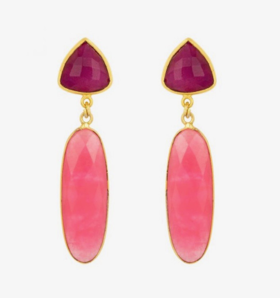 La Maison Earrings | Tallulah Pink Earrings - La Maison