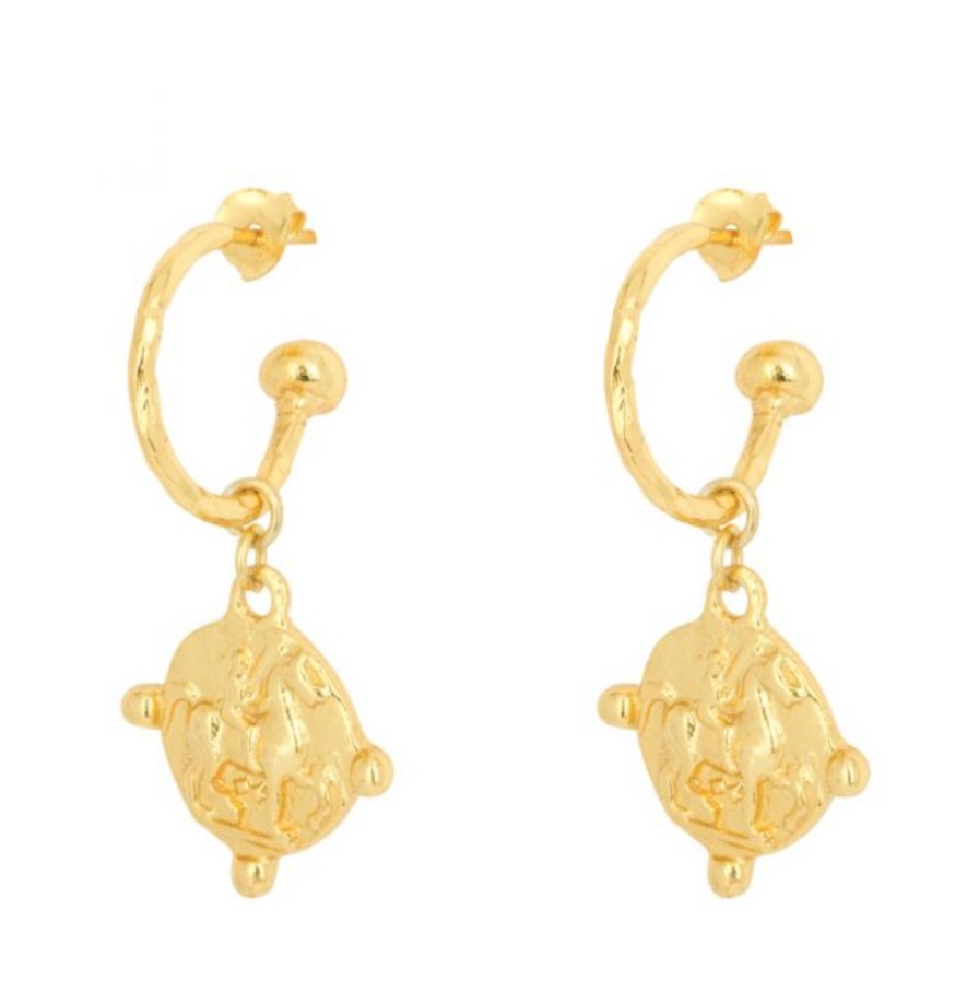 La Maison Earrings | Brooke Hoop Earrings Gold - La Maison