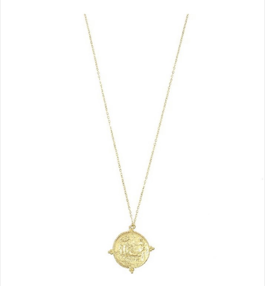 La Maison Necklaces | Apollo Gold Pendant Necklace - La Maison