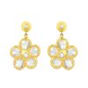 La Maison Earrings | Fiore Mother Of Pearl Floral Earrings - La Maison