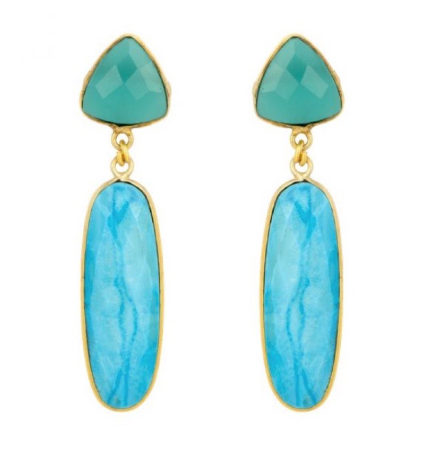 La Maison Earrings | Tallulah Turquoise Earrings - La Maison