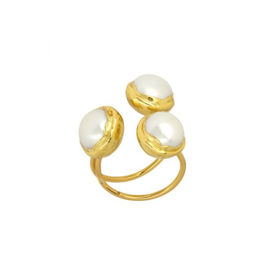 La Maison Rings | Sonia Pearl Adjustable Ring - La Maison