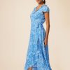 La Maison Dresses And Skirts | Aspiga Painted Floral Demi Wrap Dress - La Maison