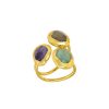 La Maison Rings | Amelie Ring Green, Grey, Purple - La Maison