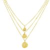 La Maison Necklaces | Roma Gold Coin Layer Necklace - La Maison