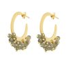 La Maison Earrings | Marina Hoop Beaded Earrings In Or La Maison