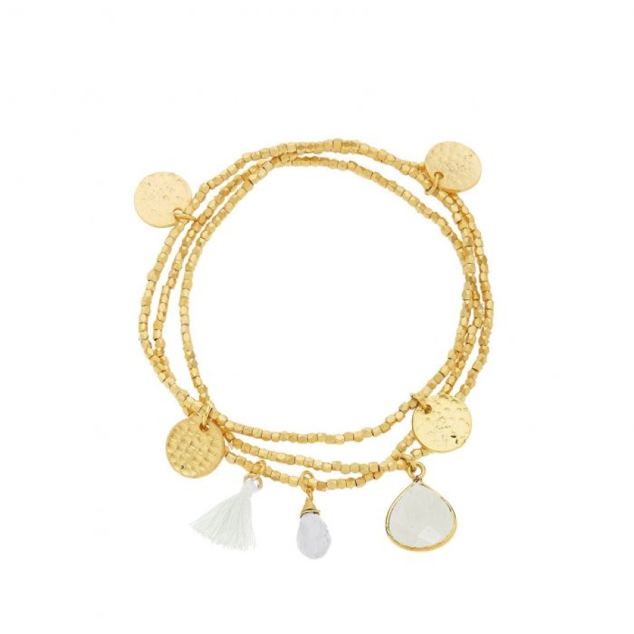 La Maison Bracelets | Gemini Bracelet White Chalcedony - La Maison