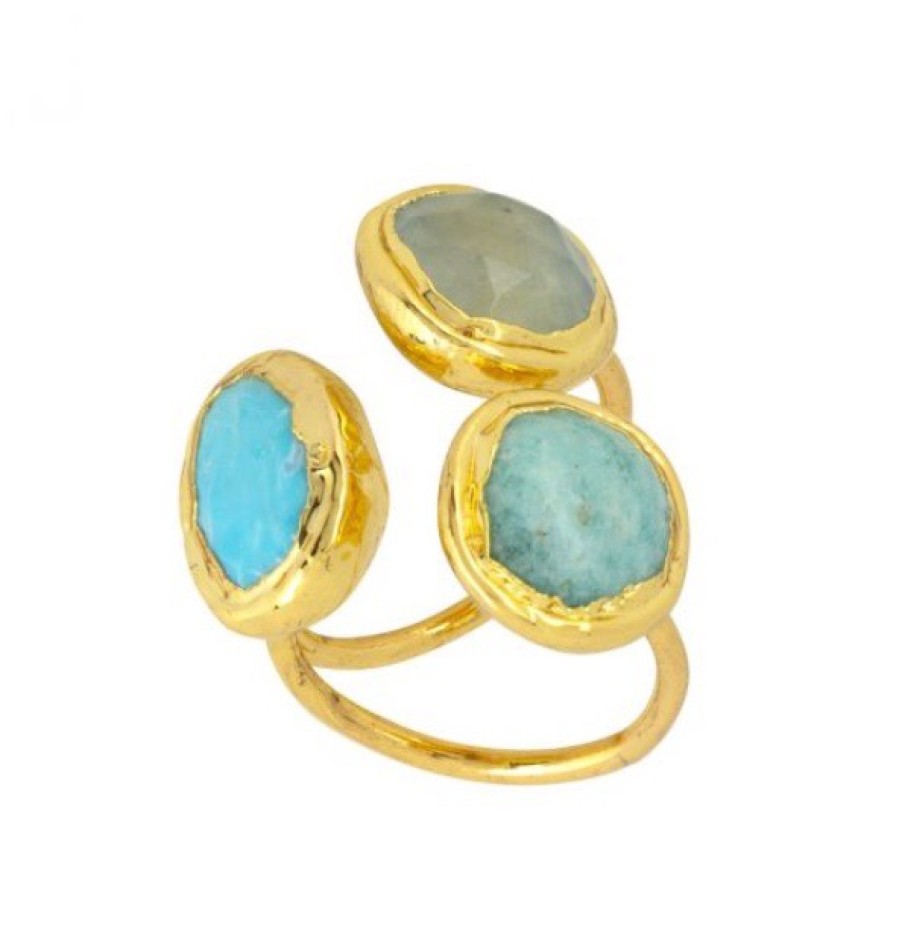 La Maison Rings | Amelie Ring In Turquoise & Aqua - La Maison