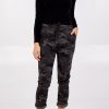 La Maison Trousers | Stretch Sparkle Camouflage Jogger Style Trousers - La Maison