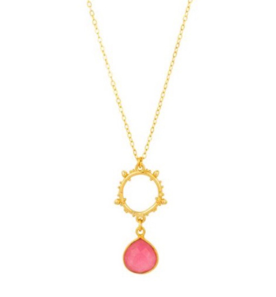 La Maison Necklaces | Allegra Necklace In Pink Jade - La Maison