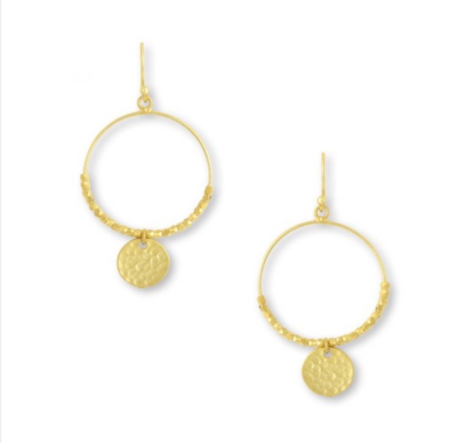 La Maison Earrings | Dominique Mini Hoop Earrings Gold - La Maison