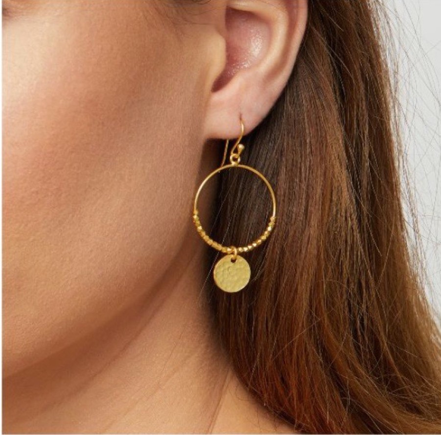 La Maison Earrings | Dominique Mini Hoop Earrings Gold - La Maison