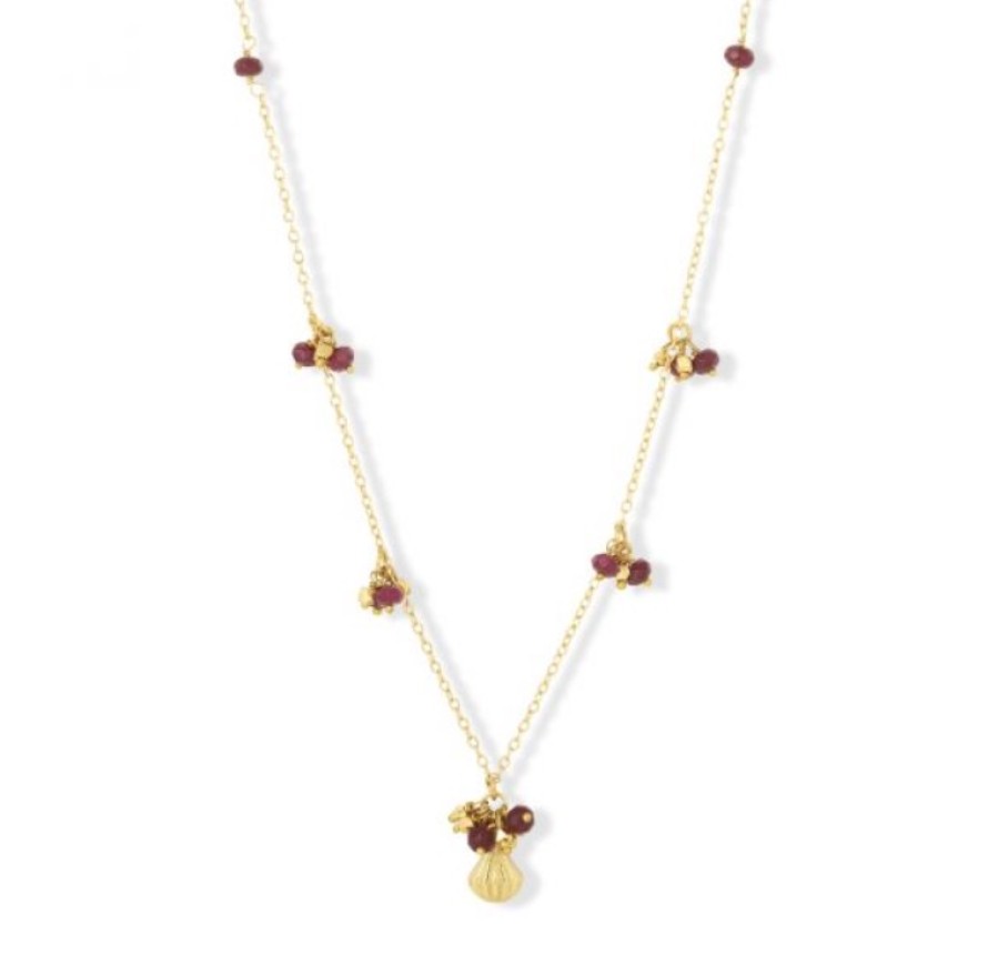 La Maison Necklaces | Ash Necklace Berry Agate - La Maison