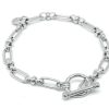 La Maison Bracelets | Boho Betty Dofida Silver T-Bar Chain Bracelet - La Maison