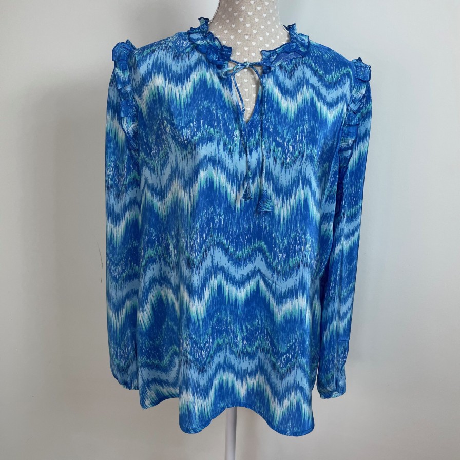 La Maison Blouses And Tops | Charlotte Sparre Noemi Blue Blouse - La Maison