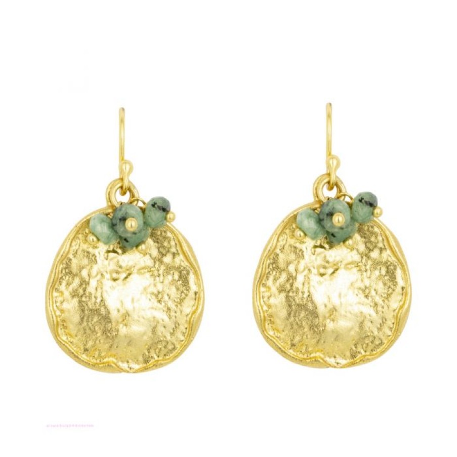 La Maison Earrings | Solange Earrings Dark Green - La Maison