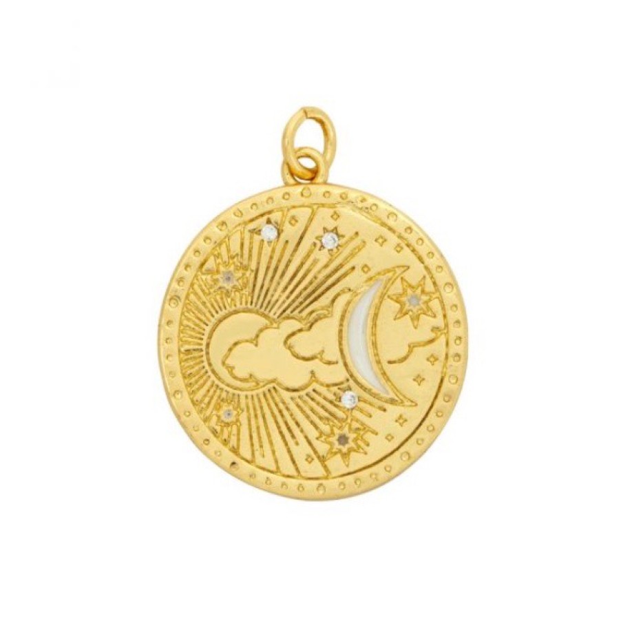 La Maison Necklaces | Sky Coin Charm Gold - La Maison