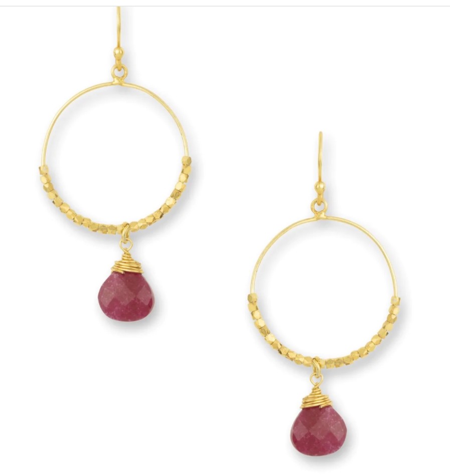 La Maison Earrings | Ashiana Marie Berry Agate Earrings - La Maison