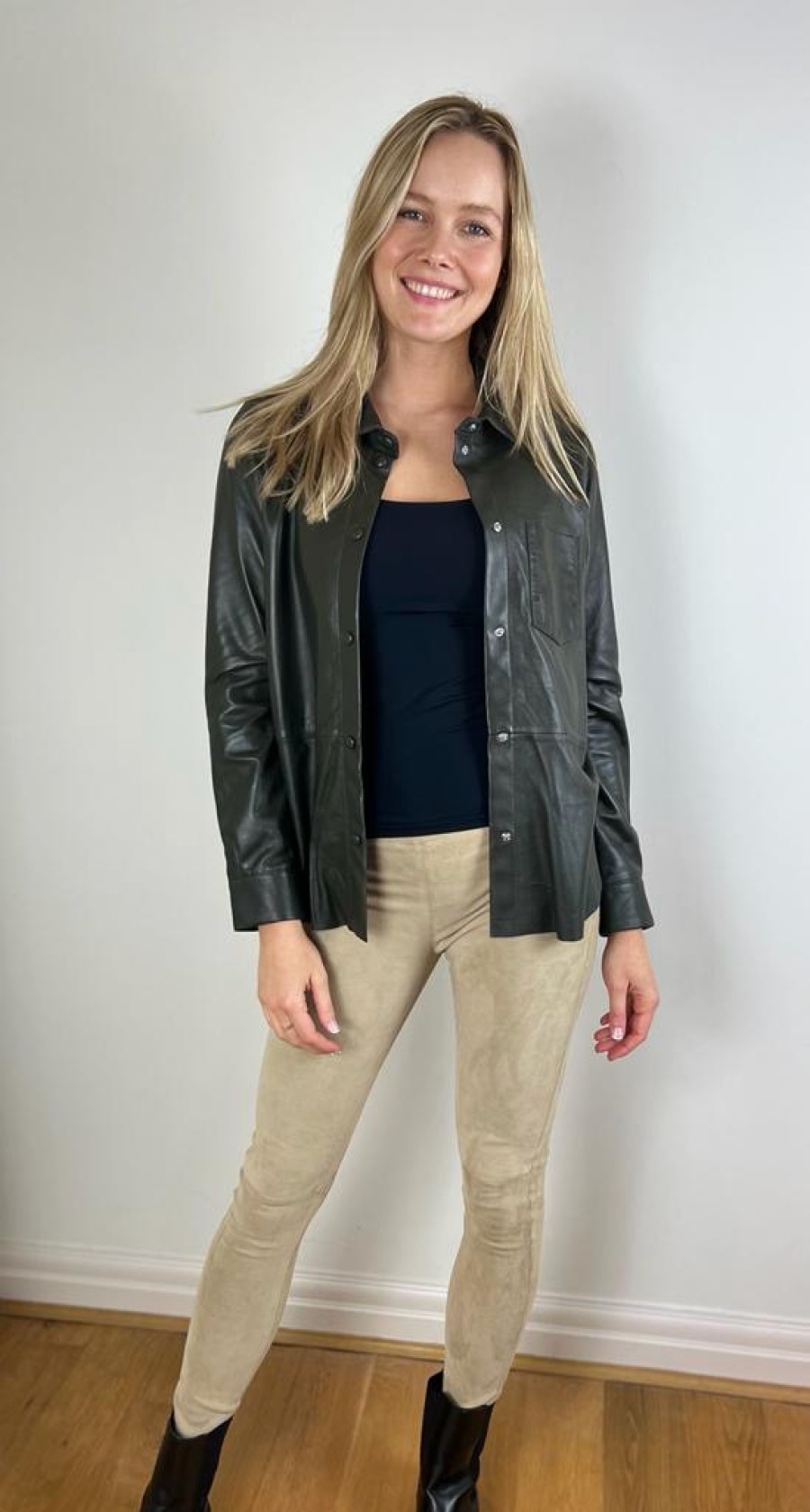 La Maison Jackets And Coats | 100% Leather Shirt/Jacket - La Maison