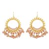 La Maison Earrings | Waverly Sunburst Earrings In Pink - La Maison