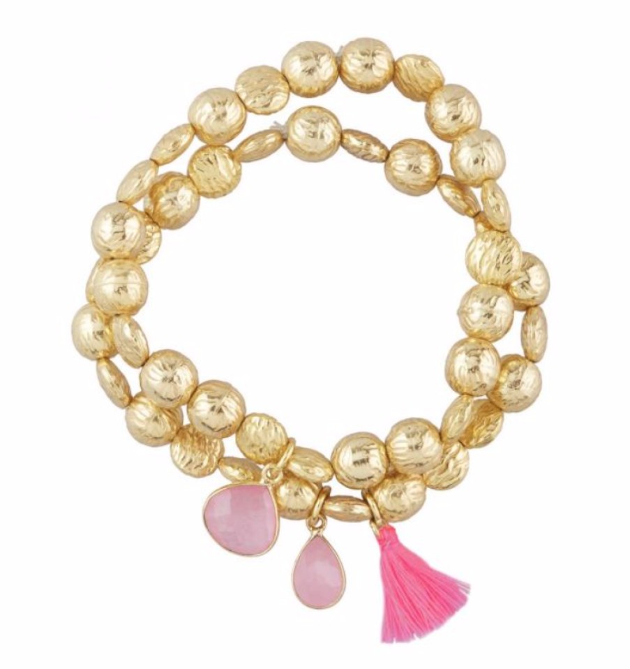 La Maison Bracelets | Goa Pink Jade Bracelet - La Maison