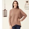 La Maison Knitwear | Taupe Deep Turtle Neck Jumper - La Maison