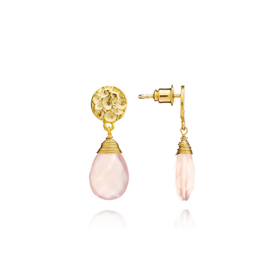 La Maison Earrings | Azuni The Athena Large Semi Precious Earrings - La Maison