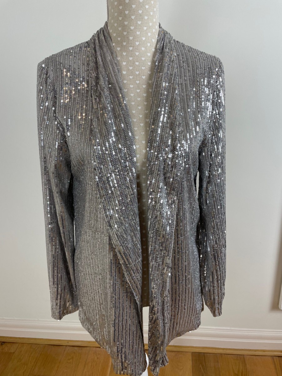 La Maison Jackets And Coats | Long Sequin Jacket (In Gold) - La Maison