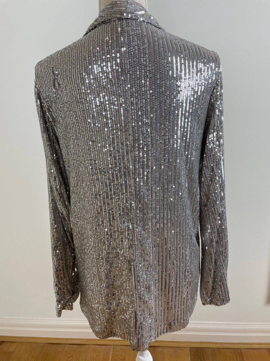 La Maison Jackets And Coats | Long Sequin Jacket (In Gold) - La Maison