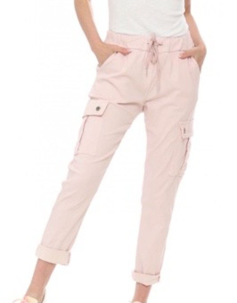 La Maison Trousers | Super Stretch Cargo Jogger Style Trousers - La Maison