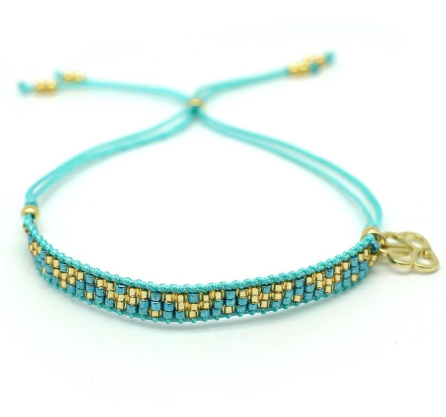 La Maison Bracelets | Boho Betty Freedom Turquoise Beaded Friendship Bracelet - La Maison