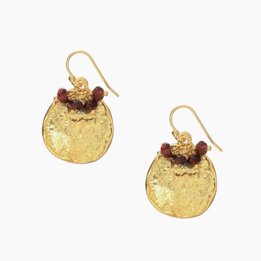 La Maison Earrings | Solange Earrings Garnet - La Maison