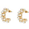 La Maison Earrings | Kai Pearl Earrings White And Gold - La Maison