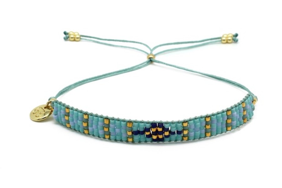 La Maison Bracelets | Boho Betty Matira Blue Beaded Friendship Bracelet - La Maison