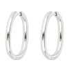 La Maison Earrings | Gaby Hoop Earrings Silver - La Maison