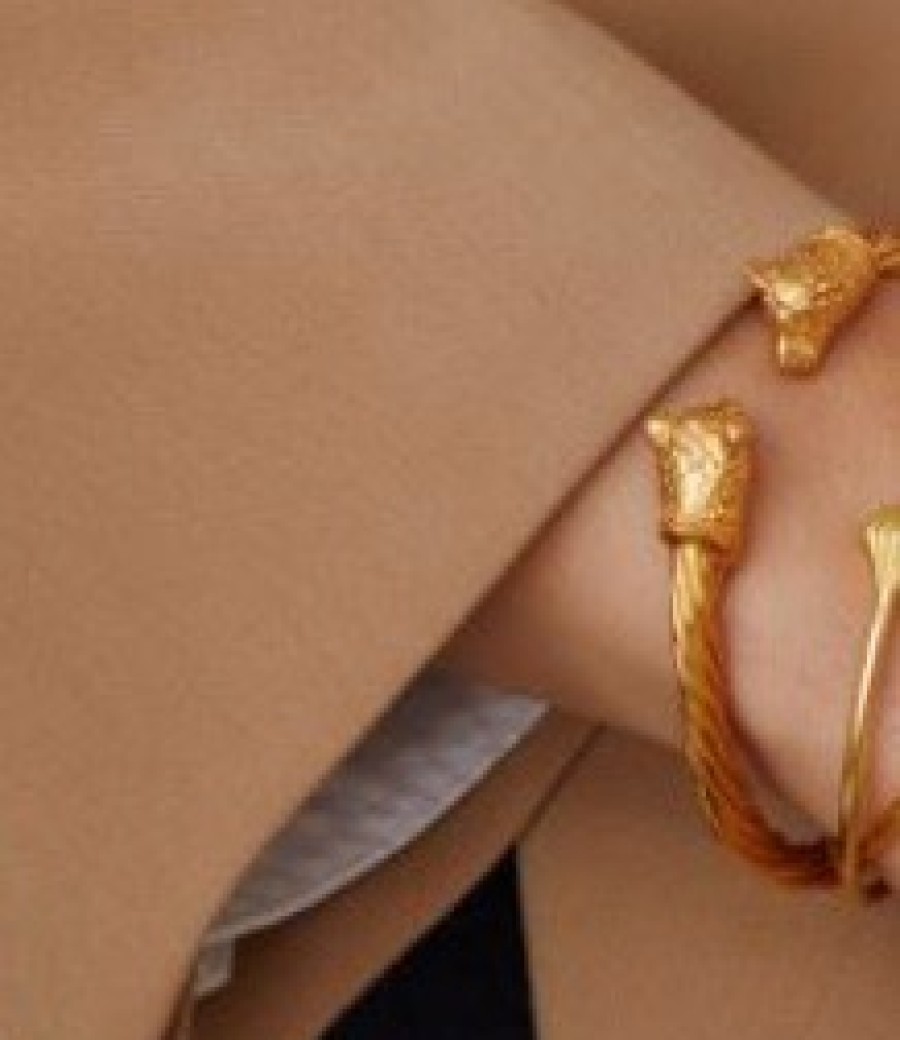 La Maison Bracelets | Jaguar Bangle In Gold - La Maison