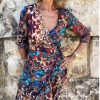 La Maison Dresses And Skirts | Sophia Alexia Moroccan Mirage Ruffle Wrap Dress - La Maison