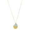 La Maison Necklaces | Spell Charm Necklace Aqua Chalcedony - La Maison