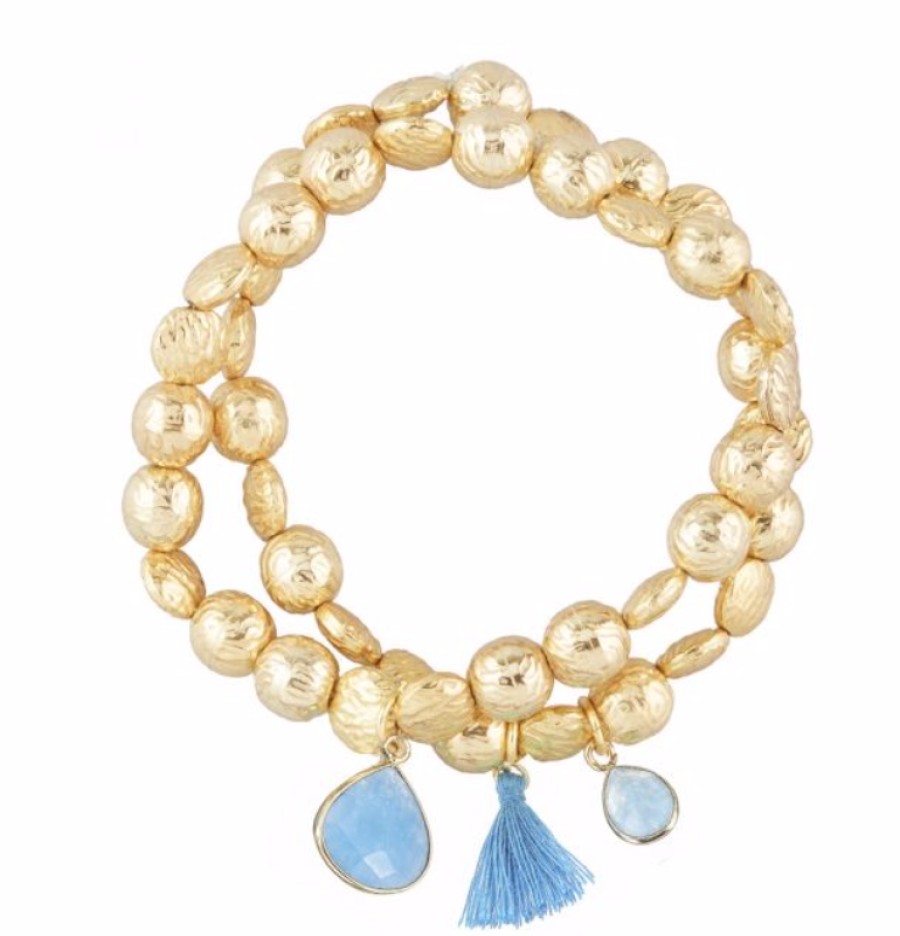 La Maison Bracelets | Goa Blue Jade Bracelet - La Maison