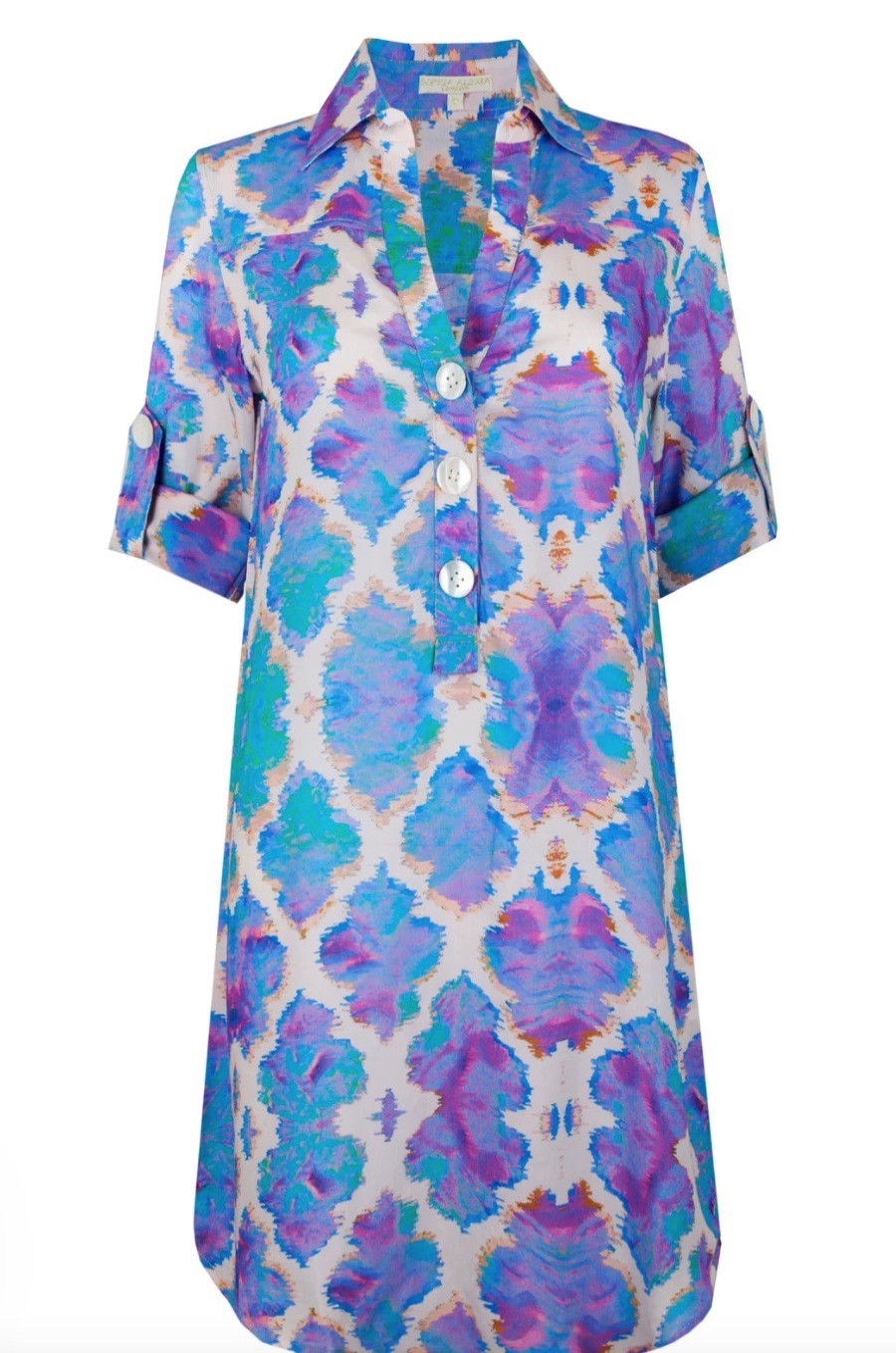 La Maison Dresses And Skirts | Sophia Alexia Orchid Paradise Beach Shirt - La Maison