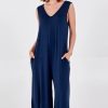 La Maison Dresses And Skirts | Sleeveless Plain V-Neck Jumpsuit In 3 Colours - La Maison